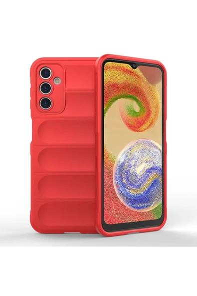 Newface Samsung Galaxy A14 4G Kılıf Optimum Silikon - Kırmızı ürün görseli 1