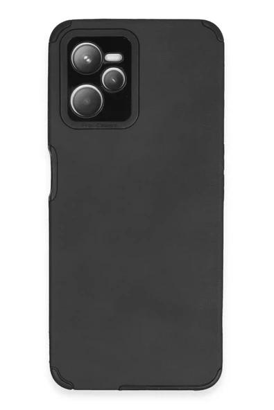 Newface Realme C35 Kılıf Loop Deri Silikon - Siyah ürün görseli 1