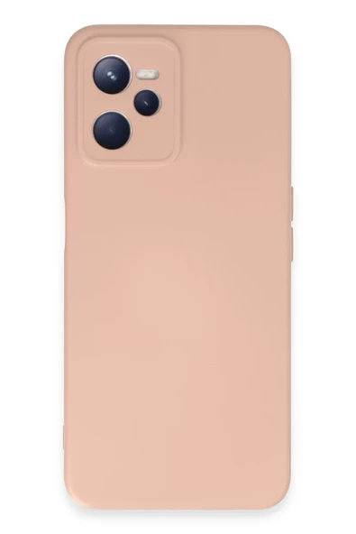 Newface Realme C35 Kılıf Nano içi Kadife Silikon - Pudra ürün görseli 1