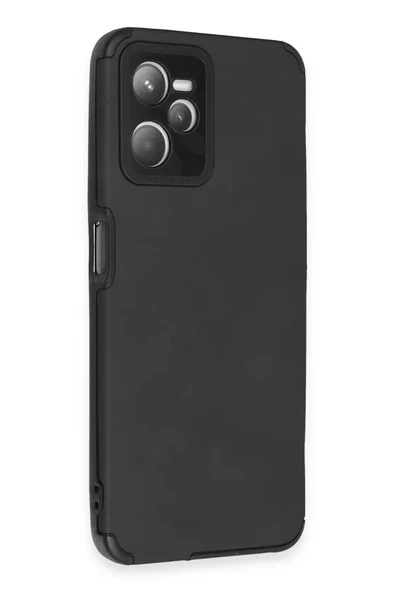 Newface Realme C35 Kılıf Loop Deri Silikon - Siyah - Resim 2