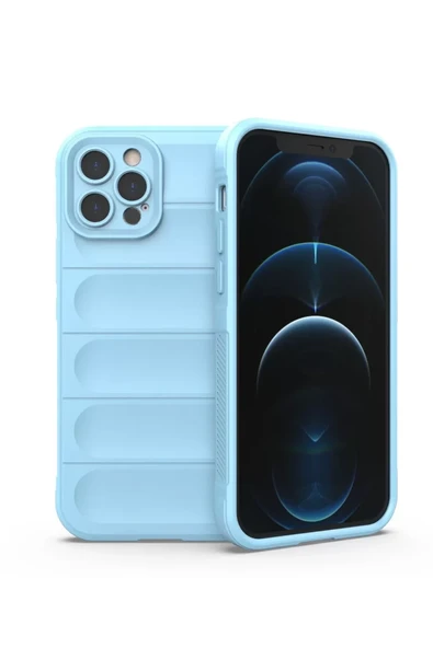 Newface Apple iPhone 12 Pro Kılıf Optimum Silikon - Sky Blue ürün görseli 1