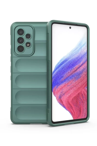 Newface Samsung Galaxy A53 5G Kılıf Optimum Silikon - Koyu Yeşil ürün görseli 1