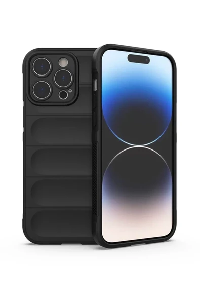 Newface Apple iPhone 14 Pro Kılıf Optimum Silikon - Siyah ürün görseli 1