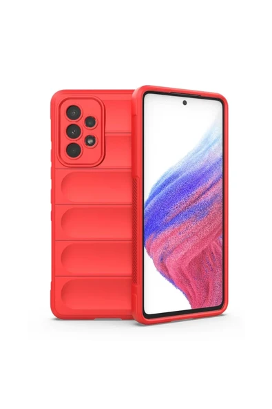 Newface Samsung Galaxy A73 5G Kılıf Optimum Silikon - Kırmızı ürün görseli 1