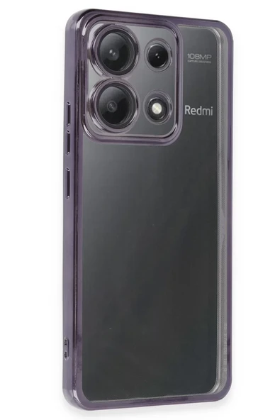Newface Xiaomi Poco X6 Kılıf Razer Lensli Silikon - Mor ürün görseli 1