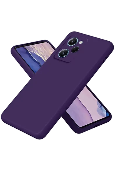 Newface Xiaomi Poco X5 Pro 5G Nano içi Kadife Silikon - Mor ürün görseli 1