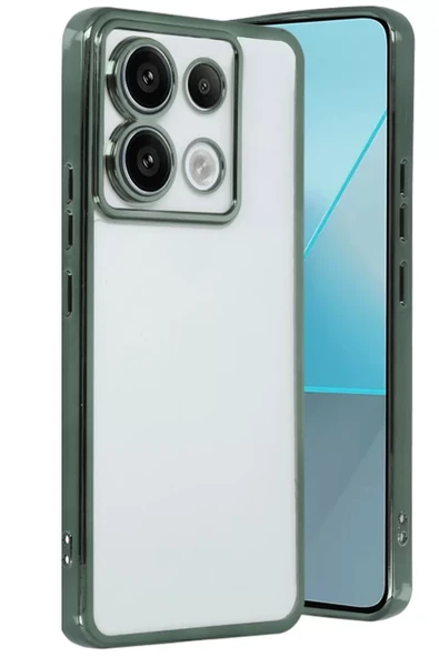 Newface Xiaomi Poco X6 Kılıf Razer Lensli Silikon - Yeşil ürün görseli 1