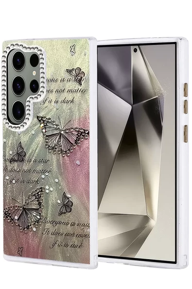 Newface Samsung Galaxy S24 Ultra Kılıf Blade Aynalı Desenli Kapak - Desen 6 ürün görseli 1