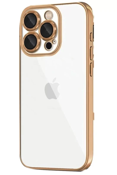 Newface Apple iPhone 16 Pro Kılıf Razer Lensli Silikon - Desert ürün görseli 1