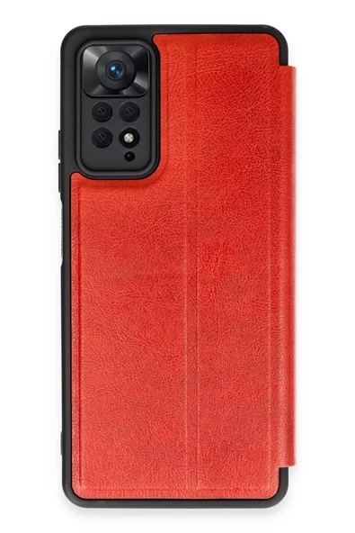 Newface Xiaomi Redmi Note 12 Pro 4G Kılıf Flip Cover - Kırmızı ürün görseli 1