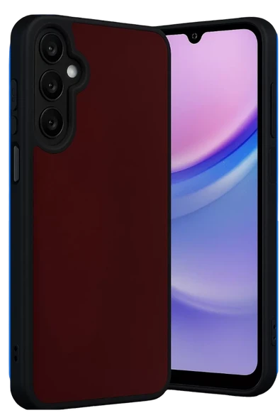 Newface Samsung Galaxy M15 Kılıf Aras Deri Kapak - Bordo ürün görseli 1