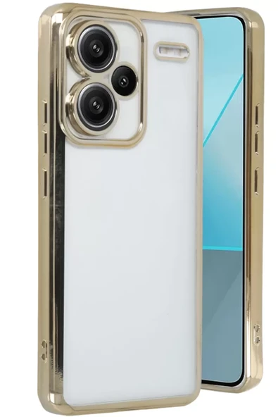 Newface Xiaomi Redmi Note 13 Pro Plus Kılıf Razer Lensli Silikon - Gold ürün görseli 1