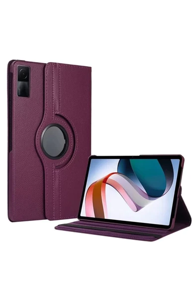 Newface Xiaomi Redmi Pad SE 4G Kılıf 360 Tablet Deri Kılıf - Mürdüm ürün görseli 1