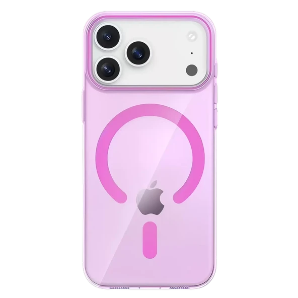 Joko Apple iPhone 17 Pro PC Blank Magsafe Kapak - Pembe - Resim 3