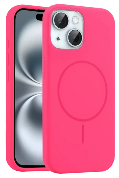 Joko Apple iPhone 15 Kılıf Jully Magsafe Kapak - Pembe ürün görseli 1