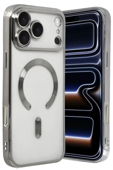 Newface Apple iPhone 17 Pro Kross Magneticsafe Kapak - Gümüş ürün görseli 1
