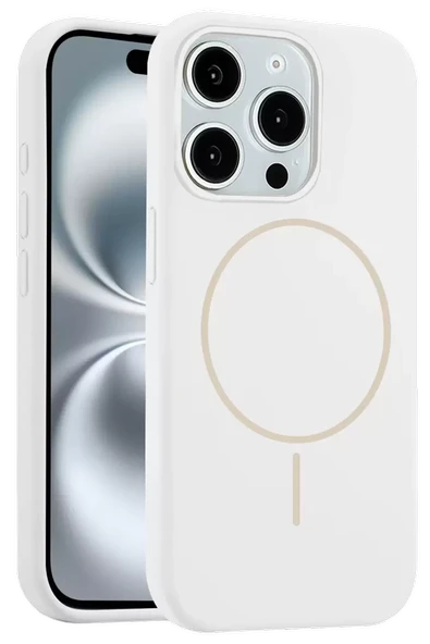 Joko Apple iPhone 15 Pro Max Kılıf Jully Magsafe Kapak - Beyaz ürün görseli 1