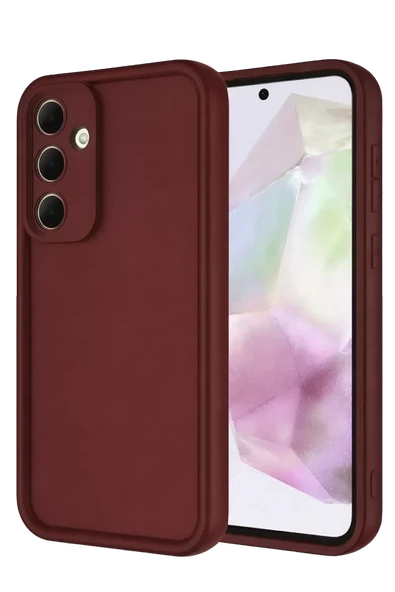 Newface Samsung Galaxy A56 Kılıf Viera Silikon - Bordo ürün görseli 1