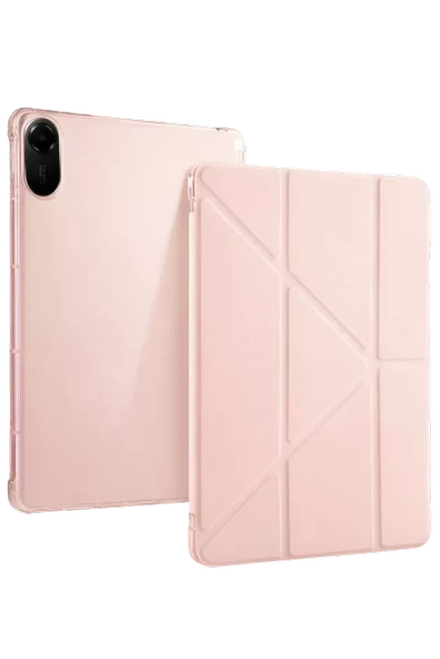 Newface Xiaomi Redmi Pad 2 Kalemlikli Mars Tablet Kılıfı - Rose Gold ürün görseli 1