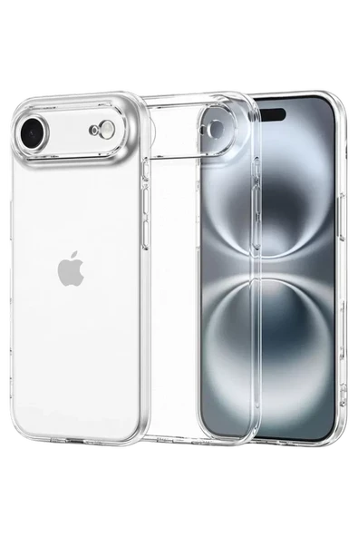 Newface Apple iPhone 17 Air Lüx Şeffaf Silikon - Şeffaf ürün görseli 1