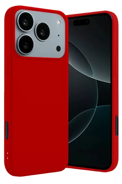 Newface Apple iPhone 17 Pro First Silikon - Kırmızı ürün görseli 1