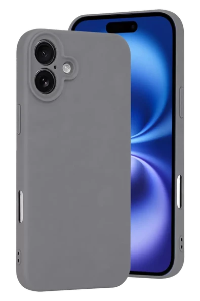 Newface Apple iPhone 16 Plus Kılıf First Silikon - Gri ürün görseli 1