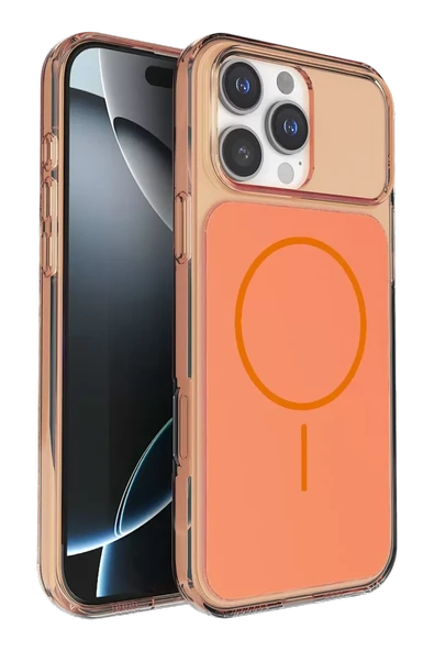Joko Apple iPhone 16 Pro Max Bruma Magsafe Kapak - Turuncu ürün görseli 1