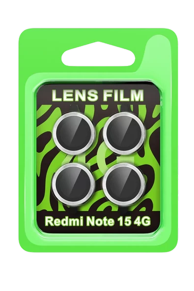 Newface Xiaomi Redmi Note 15 4G Raze Metal Kamera Lens - Gümüş ürün görseli 1