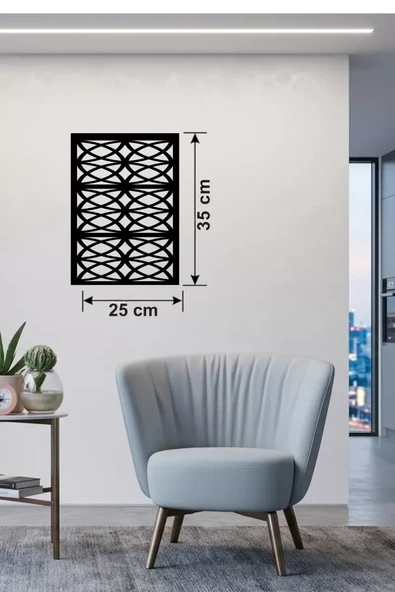 Selçuklu Yıldızı Temalı Ahşap Duvar Tablosu - 25x35 cm Lazer Kesim Dekoratif Pano ürün görseli 1