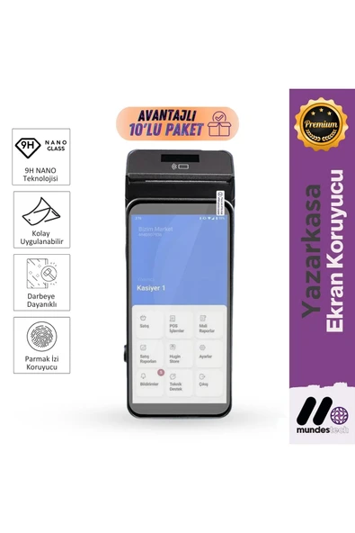 Hugin S1 Yazarkasa POS 9H Nano Kırılmaz Cam - 10 Adet ürün görseli 1