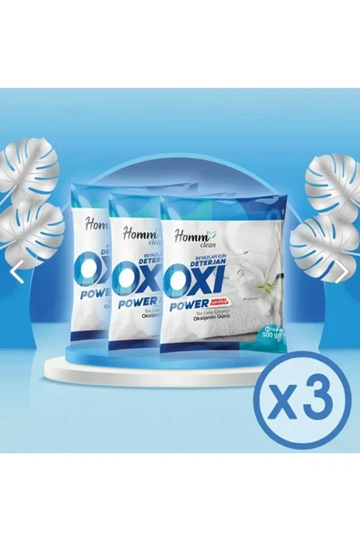HOMM CLEAN OXI POWER BEYAZLAR İÇİN 510 ML - 3 ADET ürün görseli 1