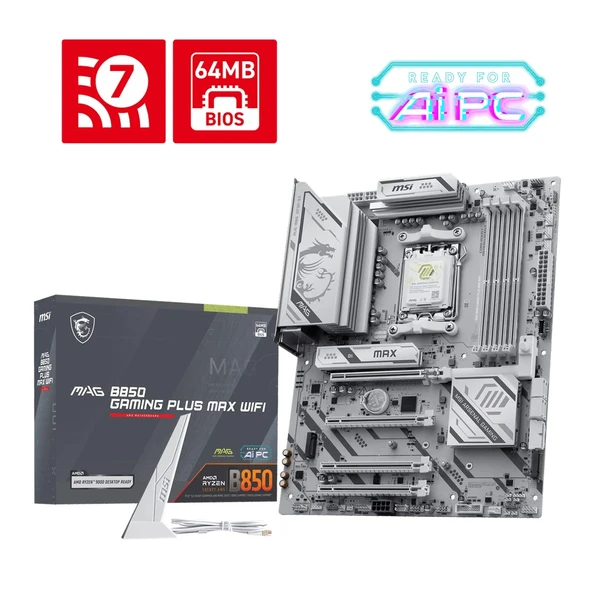 MSI MB MAG B850 GAMING PLUS MAX WIFI ürün görseli 1