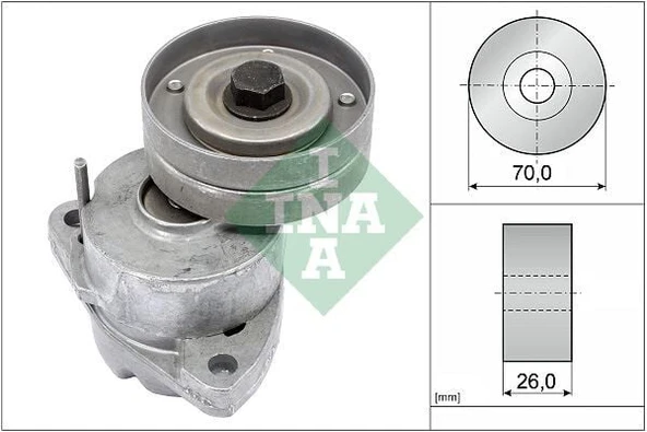 INA ALTERNATÖR GERGİ RULMANI KÜTÜKLÜ ASTRA F-G-H-VECTRA A-B-CORSA B-COMBO-ZAFIRA-1.4- 1.6i-1.8i-2.0i 16V ürün görseli 1