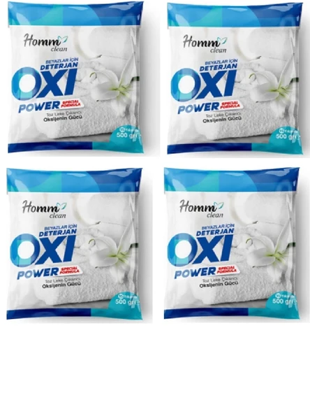 HOMM CLEAN OXI POWER BEYAZLAR İÇİN 500 ML - 4 ADET ürün görseli 1