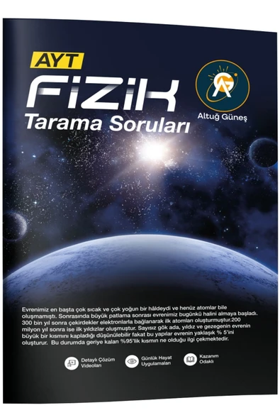 AYT Fizik Tarama Soruları Altuğ Güneş ürün görseli 1