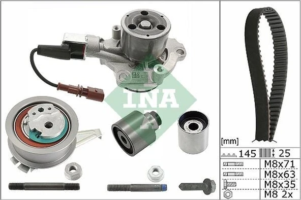 INA TRİGER SETİ + SOKETLİ DEVİRDAİM GOLF7 / A3 / LEON / PASSAT / TİGUAN / CADDY / TRANSPORTER T6 13=> CL ürün görseli 1