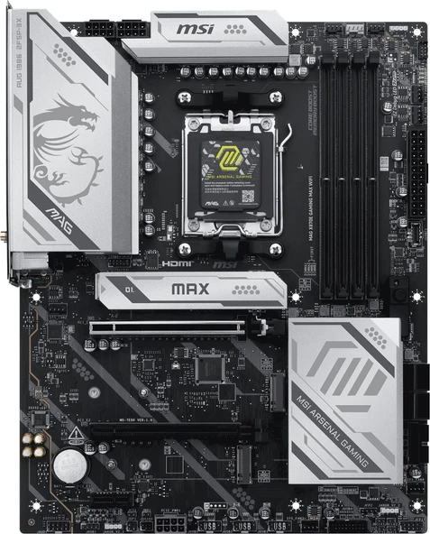 MSI MB MAG X870E GAMING MAX WIFI ürün görseli 1