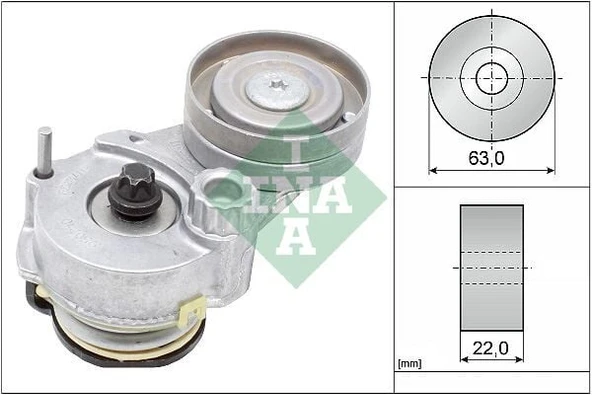 INA ALTERNATÖR GERGİ RULMANI ASTRA G-H-J-CORSA D-INSIGNIA-MERIVA-VECTRA C-ZAFIRA-CRUZE 1.6-1.8 ürün görseli 1
