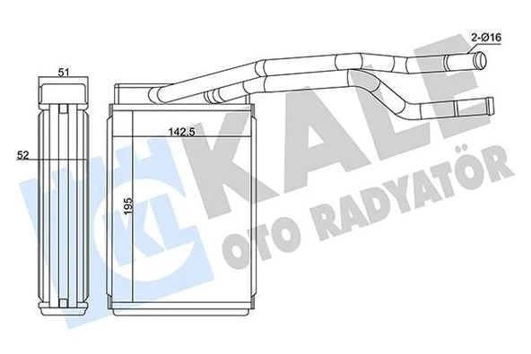 KALE KALORİFER FORD FIESTA 02<14 ürün görseli 1