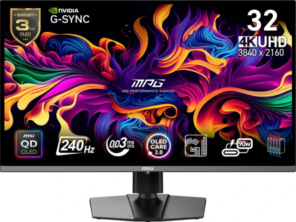 MSI 31.5 MPG 321URX QD-OLED MONITOR ürün görseli 1