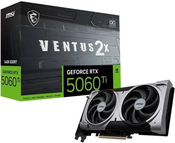 MSI RTX 5060 TI 16G VENTUS 2X OC PLUS ürün görseli 1