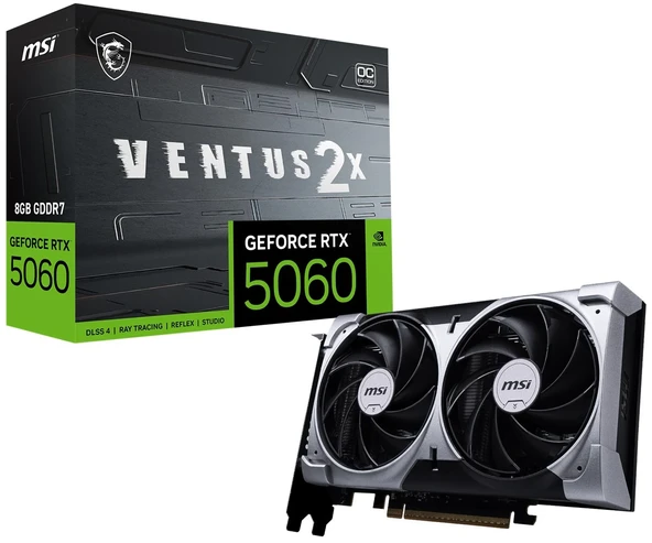MSI VGA GEFORCE RTX 5060 8G VENTUS 2X OC ürün görseli 1