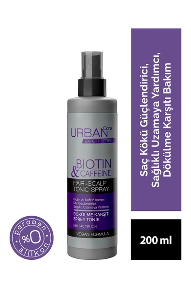 Urban Care Expert Serisi Biotin Ve Kafein Dökülme Karşıtı Saç Tonik 200ml ürün görseli 1