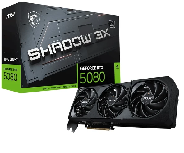 MSI VGA RTX 5080 16G SHADOW 3X OC ürün görseli 1