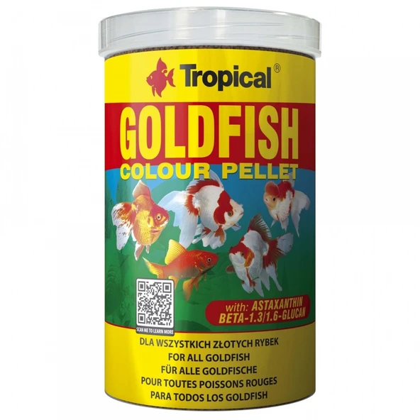 Tropical Goldfish Colour Pellet 250ml/90Gr ürün görseli 1