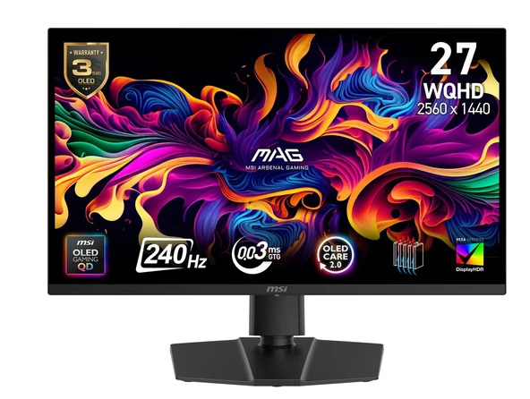 MSI MAG 271QP QD-OLED X24 ürün görseli 1