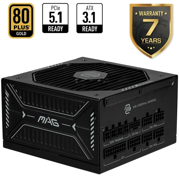 MSI PSU MAG A1000GLS PCIE5 ürün görseli 1