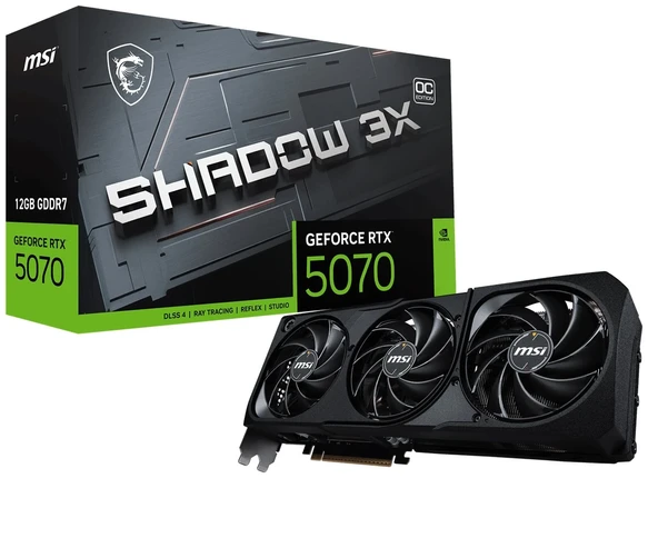 MSI VGA  RTX 5070 12G SHADOW 3X OC ürün görseli 1