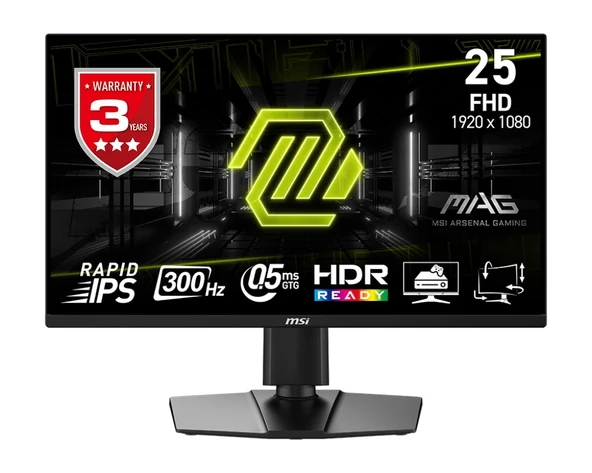 MSI 24.5 MAG 255PXF MONITOR ürün görseli 1