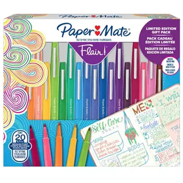 Paper MateFlair Fiber Uçlu Kalem  M Uç 20Li Kutu 2217771 ürün görseli 1
